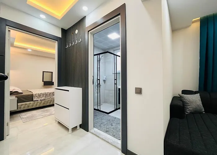 6 Centrally Located Spacious And Air Conditioned 1 1 Apartment Antalya